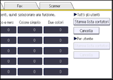Illustrazione schermata pannello di controllo