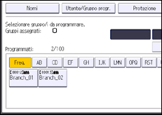 Illustrazione schermata pannello di controllo