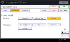 Illustrazione pannello operativo