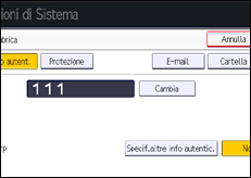 Illustrazione schermata pannello di controllo