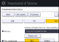 Illustrazione schermata pannello di controllo