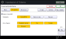Illustrazione pannello operativo