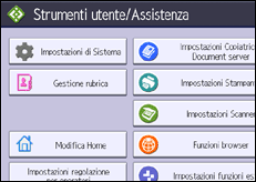 Illustrazione pannello operativo