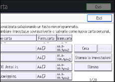 Illustrazione schermata pannello di controllo