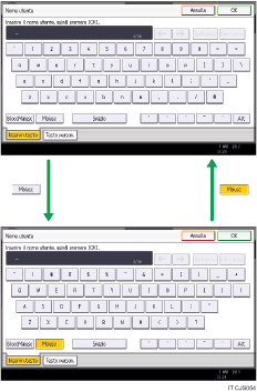 Illustrazione dei tasti