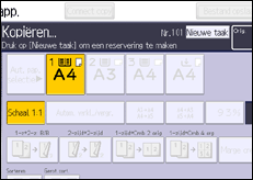 Schermafbeelding bedieningspaneel