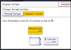 Schermafbeelding bedieningspaneel
