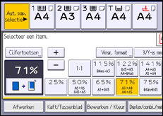 Schermafbeelding bedieningspaneel