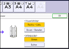 Schermafbeelding bedieningspaneel