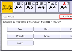 Schermafbeelding bedieningspaneel