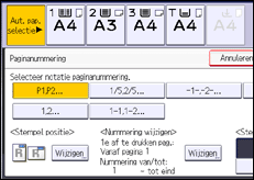 Schermafbeelding bedieningspaneel