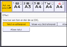 Schermafbeelding bedieningspaneel