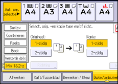 Schermafbeelding bedieningspaneel