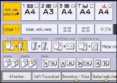 Schermafbeelding bedieningspaneel