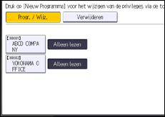 Schermafbeelding bedieningspaneel