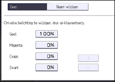 Schermafbeelding bedieningspaneel
