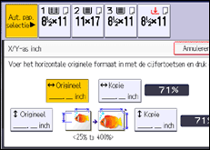 Schermafbeelding bedieningspaneel