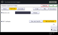Schermafbeelding bedieningspaneel