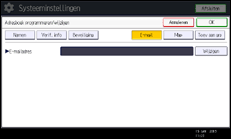 Schermafbeelding bedieningspaneel