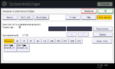 Schermafbeelding bedieningspaneel