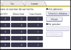 Schermafbeelding bedieningspaneel