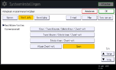 Schermafbeelding bedieningspaneel