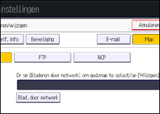 Schermafbeelding bedieningspaneel