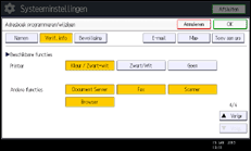 Schermafbeelding bedieningspaneel