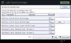 Schermafbeelding bedieningspaneel