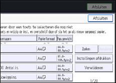 Schermafbeelding bedieningspaneel