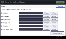 Schermafbeelding bedieningspaneel