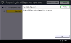 Schermafbeelding bedieningspaneel