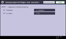 Schermafbeelding bedieningspaneel