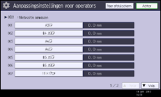 Schermafbeelding bedieningspaneel