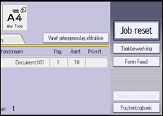 Schermafbeelding bedieningspaneel