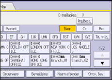 Schermafbeelding bedieningspaneel