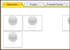 Operation panel screen illustration