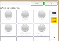 Operation panel screen illustration