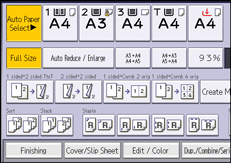 Operation panel screen illustration