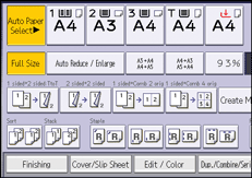 Operation panel screen illustration