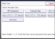 Operation panel screen illustration