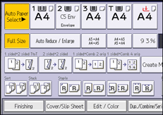 Operation panel screen illustration