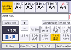 Operation panel screen illustration