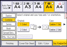 Operation panel screen illustration