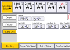 Operation panel screen illustration