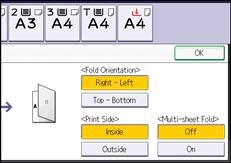 Operation panel screen illustration