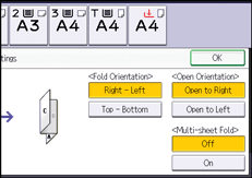Operation panel screen illustration
