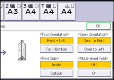 Operation panel screen illustration