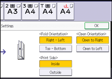 Operation panel screen illustration