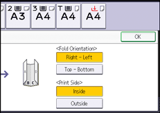 Operation panel screen illustration